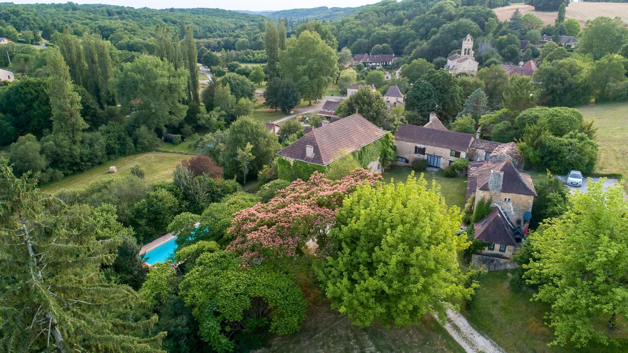 Saint-Marcel-du-Périgord Le Manoir De St Marcel 빌라 객실 사진